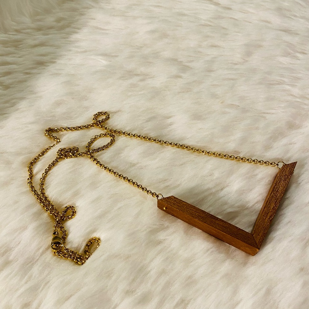 Reclaimed Wood Necklace